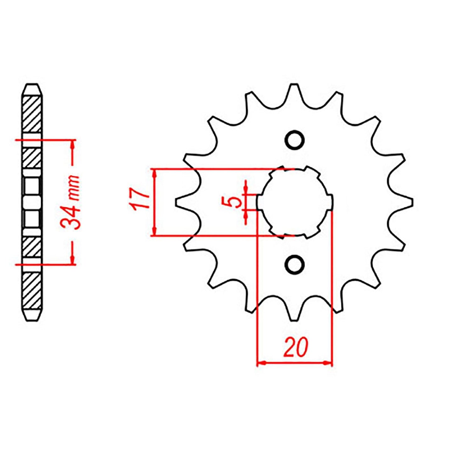 SPKT FRONT OE STEEL 1324 #520