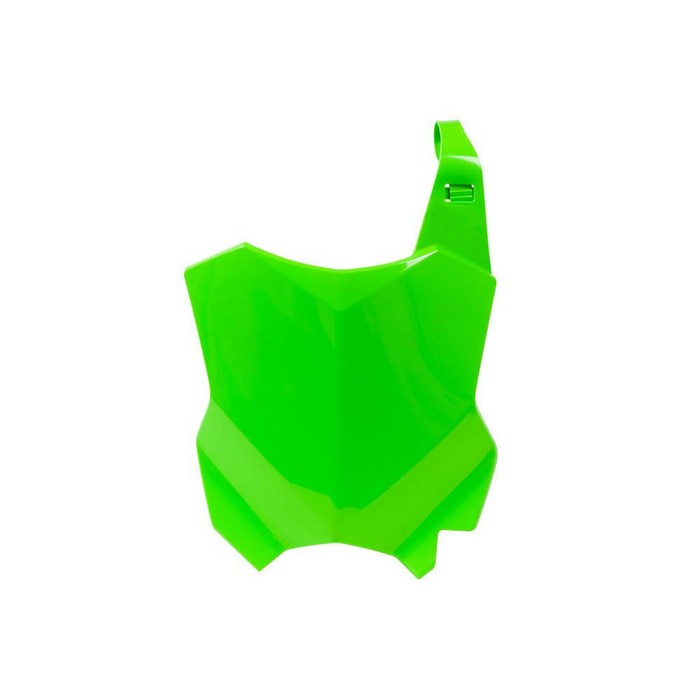 NUMBER PLATE RTECH FLURO GREEN KAWASAKI KXF KXFX