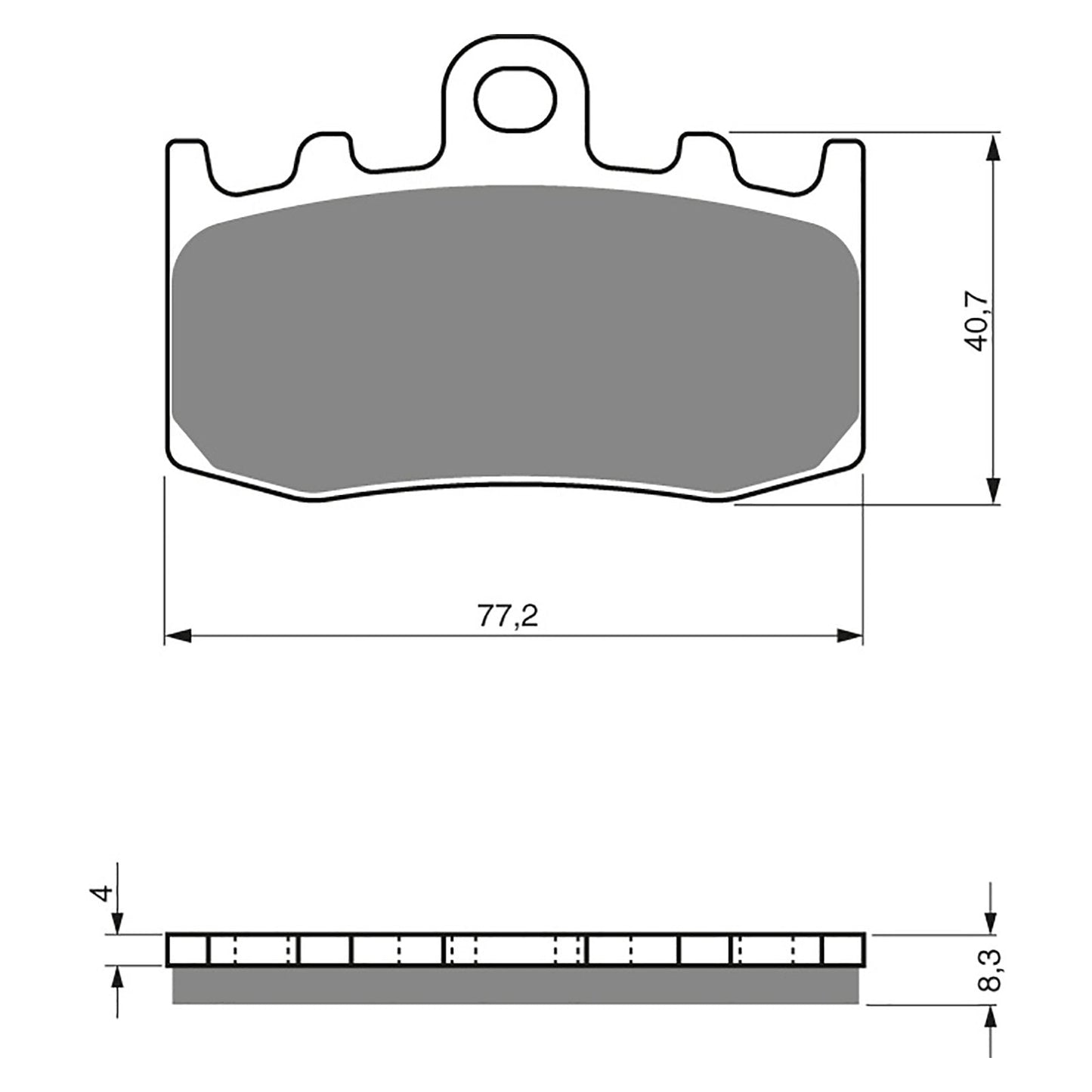 BRAKE PADS GOLDFREN SINTERED SPORTS GF196 - S3 ( PH299 )