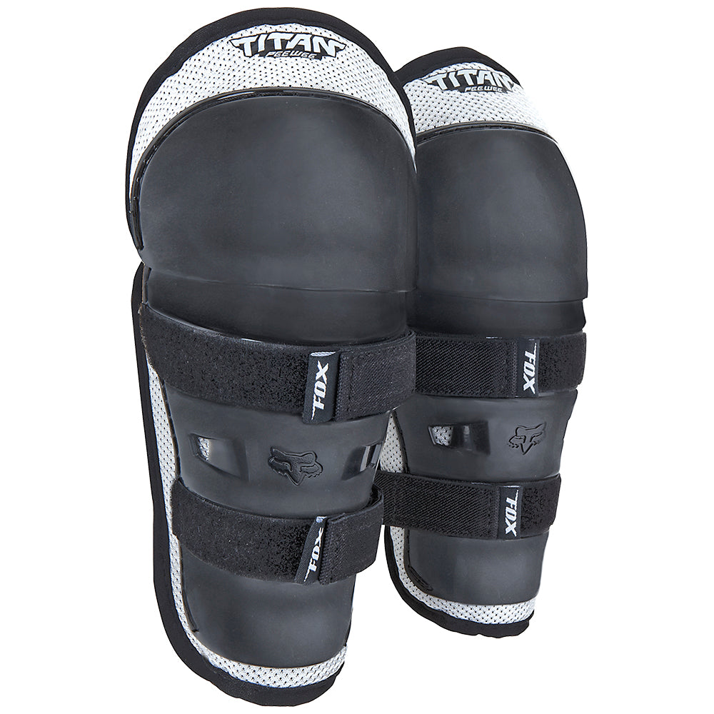 FOX KIDS PEEWEE TITAN KNEE/SHIN GUARDS BLACK/SILVER