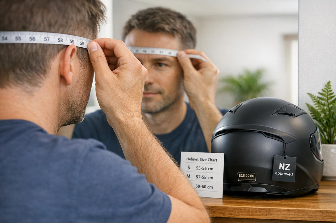 Motorcycle Helmet Size Guide NZ Motorcycle Helmet Size Guide NZ