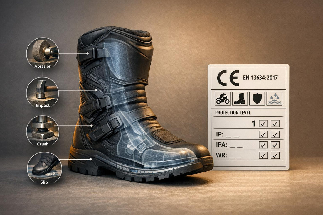 CE Ratings for Motorcycle Boots Explained