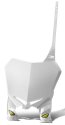 Cycra Stadium Plate Suzukiuki RM-Z 250 10-18 450 08-17 White