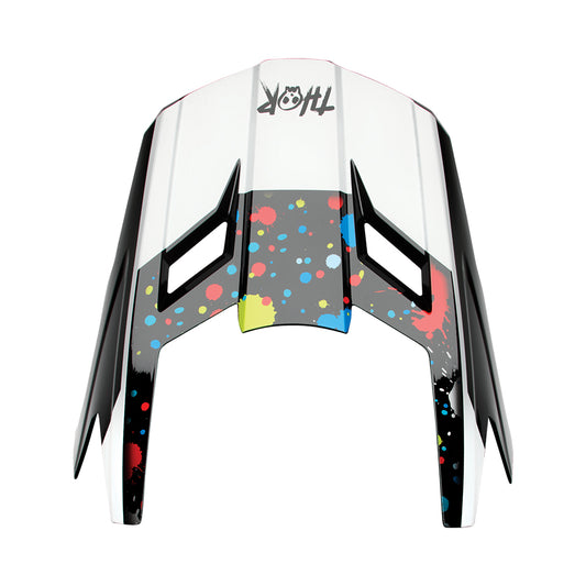 HELMET VISOR KIT S25 THOR MX FLEET SPLAT BLACK YOUTH