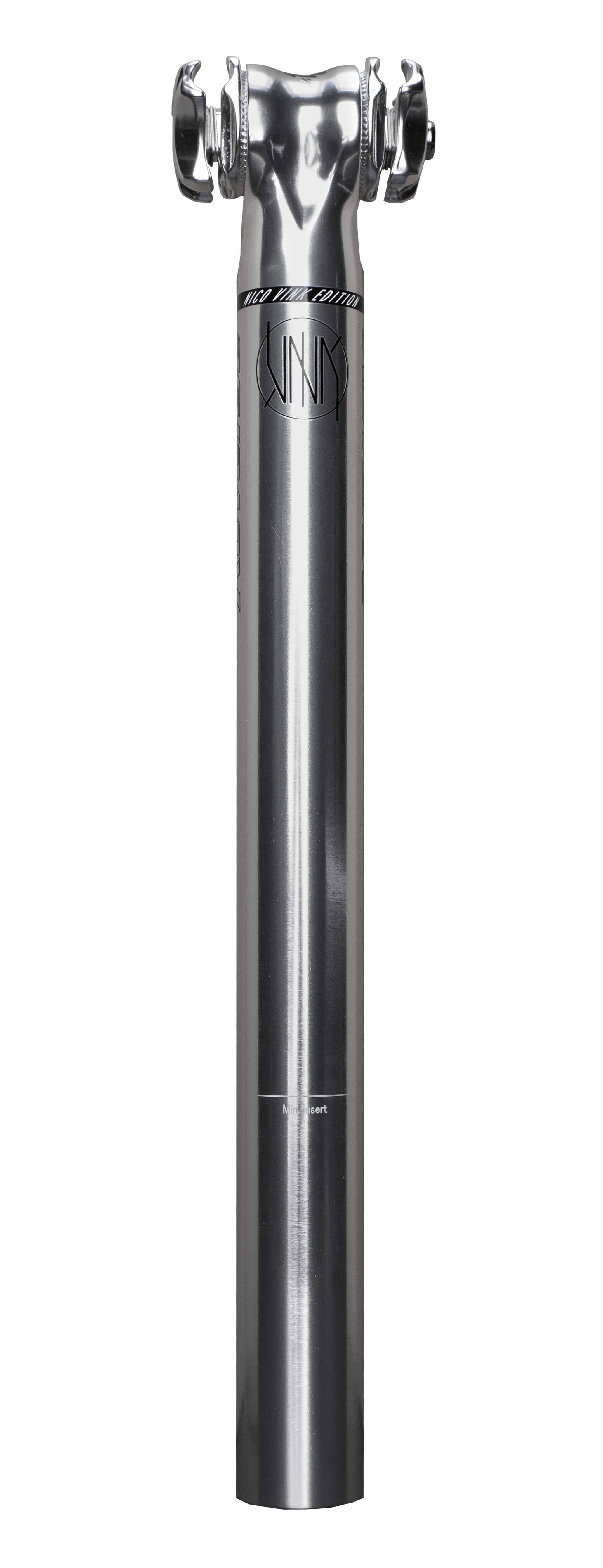 REVERSE Seatpost Nico Vink Ø30,9mm/350mm Signature Series (Silver/Black)
