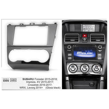 FITTING KIT SUBARU FORESTER , IMPREZA , XV , CROSSTREK 2015 - 2018 DOUBLE DIN (SILVER)