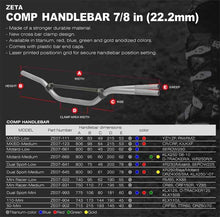Zeta Comp Standard Handlebar 7/8in (22.2mm) CRF50 TTR50