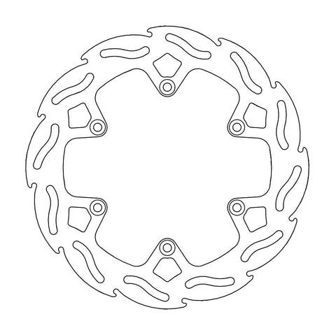 BRAKE DISC REAR MOTO MASTER FLAME 220MM GAS GAS HUSABERG HUSQVARNA KTM