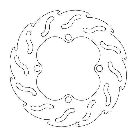 BRAKE DISC FRONT OR REAR MOTO MASTER FLAME 180MM KAWASAKI KX65 00-ON KX80 88-89 SUZUKI RM65 03-07
