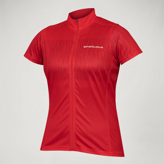 Endura Womens Hummvee Ray S/S Jersey - Red - XS