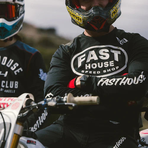 FastHouse Grindhouse Air-Cooled Ramble LS Jersey - Black/Gray