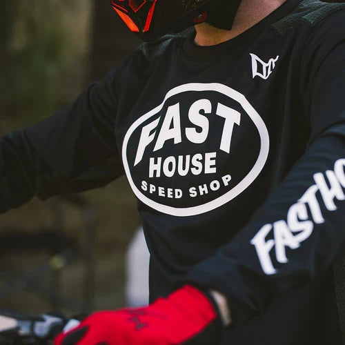 FastHouse Grindhouse Air-Cooled Ramble LS Jersey - Black/Gray