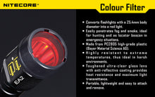 NITECOTE RED FILTER FOR 25.4MM FLASHLIGHT
