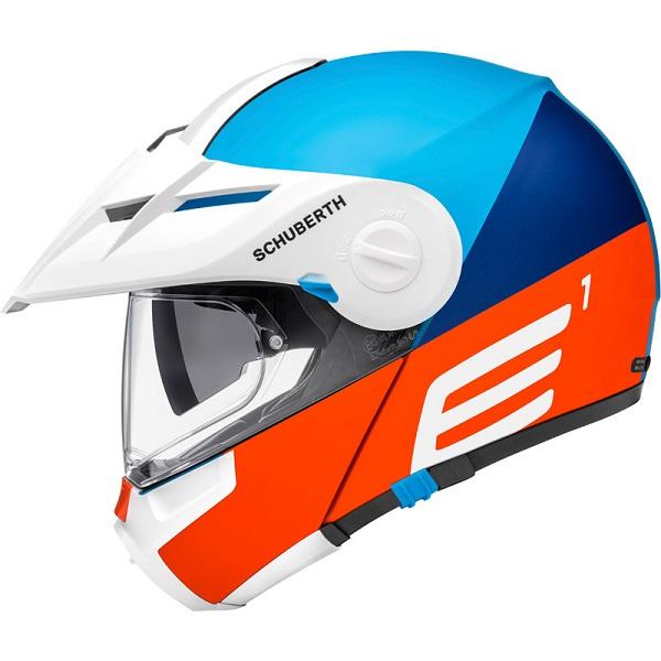 SCHUBERTH E1 Adventure Helmet - Cut Blue Medium