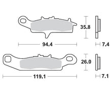 BRAKE PADS FRONT MOTO MASTER PRO SINTERED FRONT LEFT KAWASAKI SUZUKI