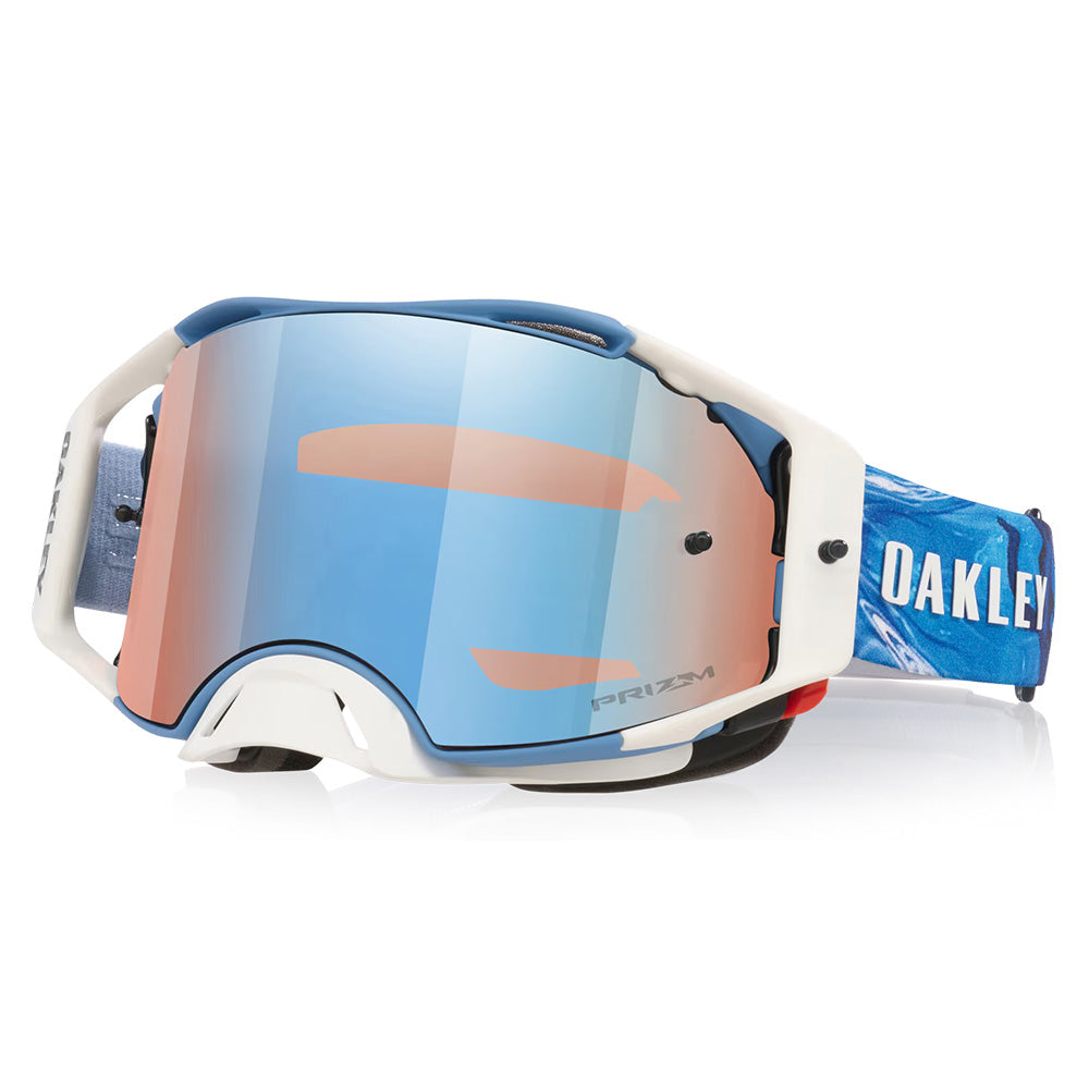 Airbrake MX Goggle Sexton Sig. White Strap with Prizm Sapphire Lens