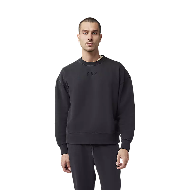 Fox Wordmark Oversized Fleece Crew