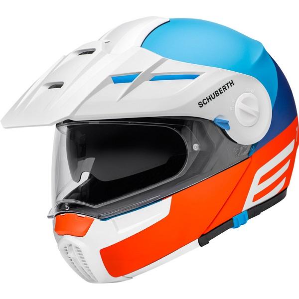 SCHUBERTH E1 Adventure Helmet - Cut Blue Medium