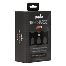 JUPIO TRI-CHARGE AIR3 CHARGER & POWERBANK FOR CANON LP-E6 SERIES