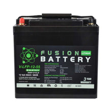 DEEP CYCLE BATTERY LITHIUM 12V 55AH 70A BMS WITH BLUETOOTH FUSION