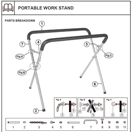 EDS AUTO PORTABLE WORK STAND SPARE RUBBER FOOT SINGLE