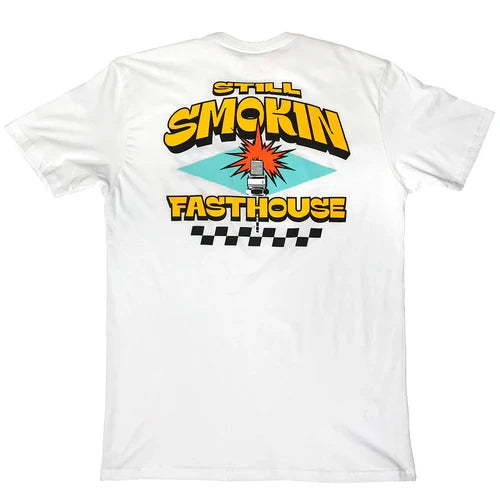 FastHouse 4 Ever 2 Smokin Tee - White