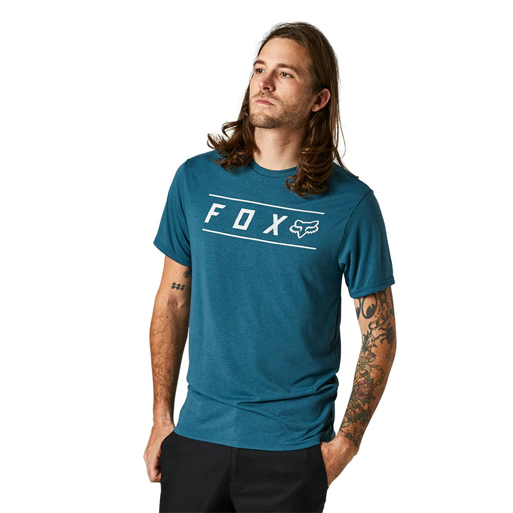 FOX PINNACLE SS TECH TEE [SLT BLU]