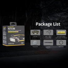 NITECORE 3000 LUMEN USB RECHARGEABLE LED HEADLAMP