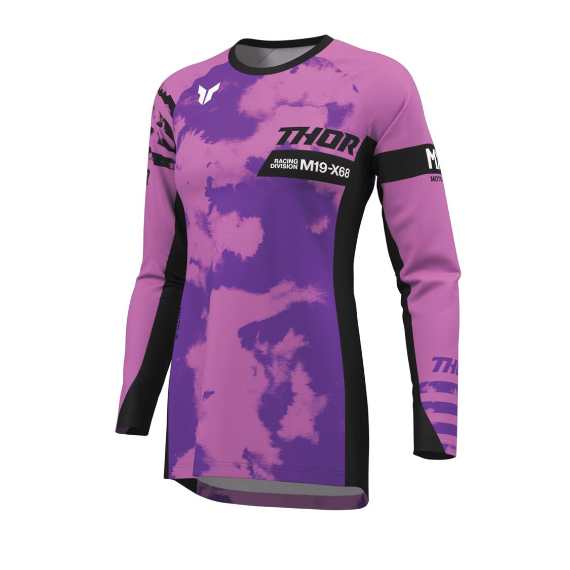 THOR JERSEY WOMEN LAUNCHMODE BLEACH BLK/ORG