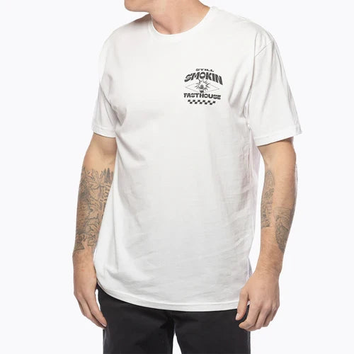 FastHouse 4 Ever 2 Smokin Tee - White