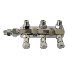SPARMAX MANIFOLD WITH INDIVIDUAL SHUT OFF 3 OUTLET 1/8
