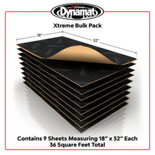 DYNAMAT XTREME BULK PACK SOUND DEADENING (457MM x 812MM x 1.72MM) - 9 SHEET PACK