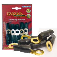 DNA 4 GAUGE RING TERMINAL BLACK (10 PACK)