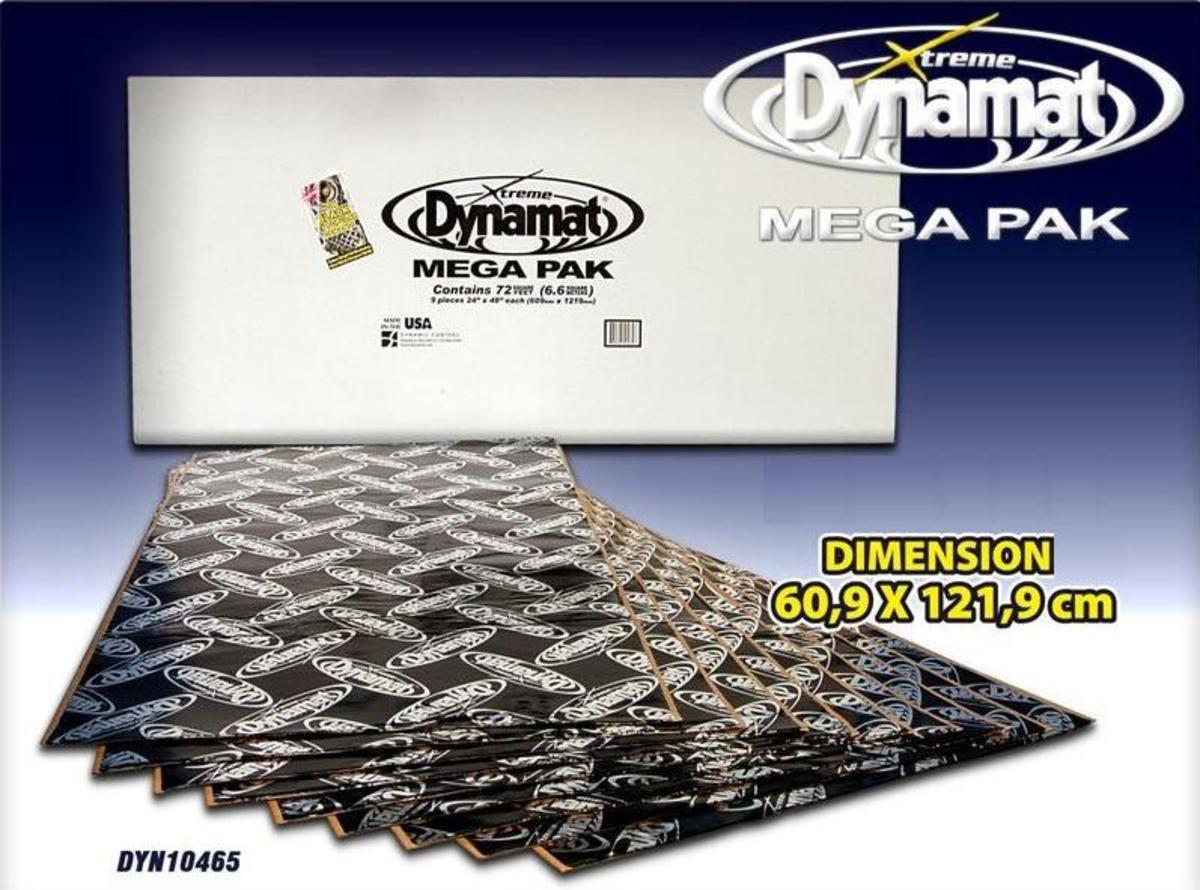 DYNAMAT XTREME MEGA PACK SOUND DEADENING (609MM x 1219MM x 1.72MM) - 9 SHEET PACK