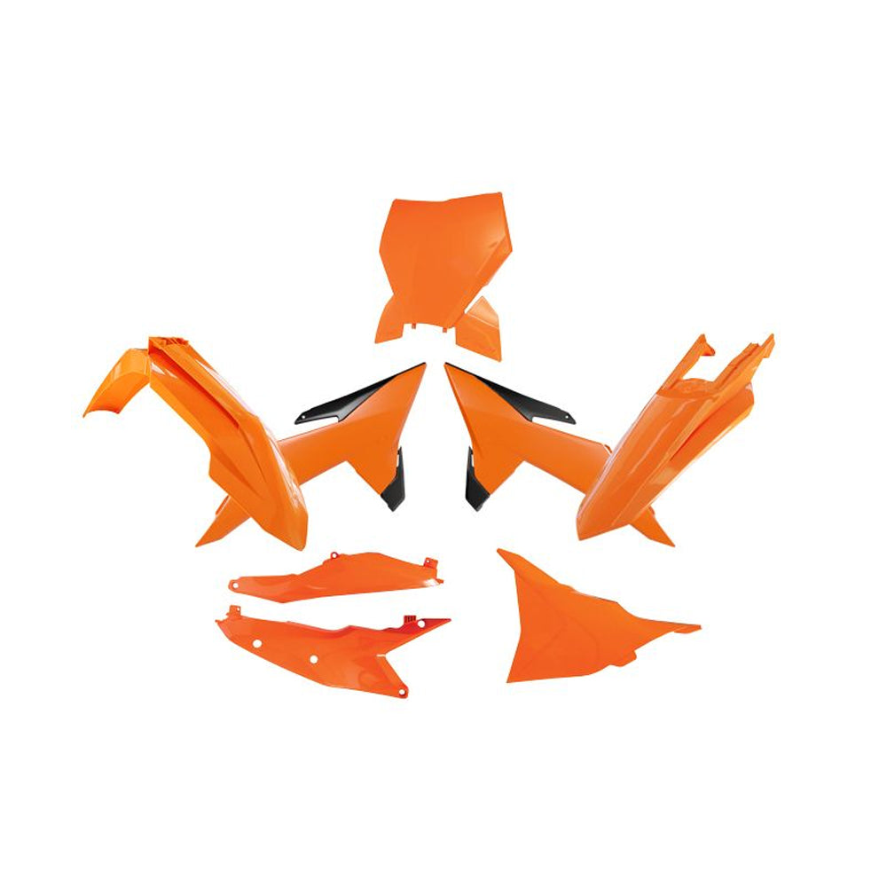 PLASTICS KIT RTECH 6 PIECE ORANGE BLACK KTM SX SXF