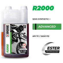 IPONE R2000 - Semi-Synthetic 2T Oil - Green Belt Advanced Oil