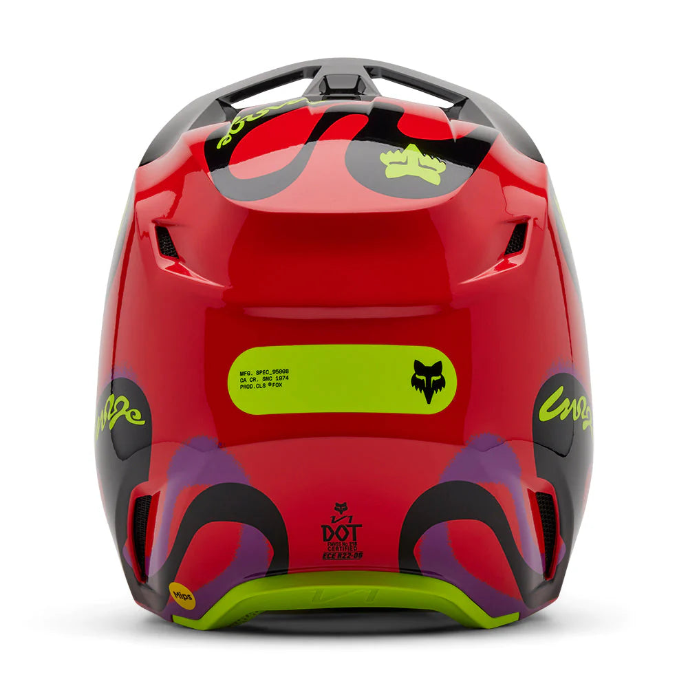 FOX V1 EMOTION HELMET MIPS CE [FLO RED]