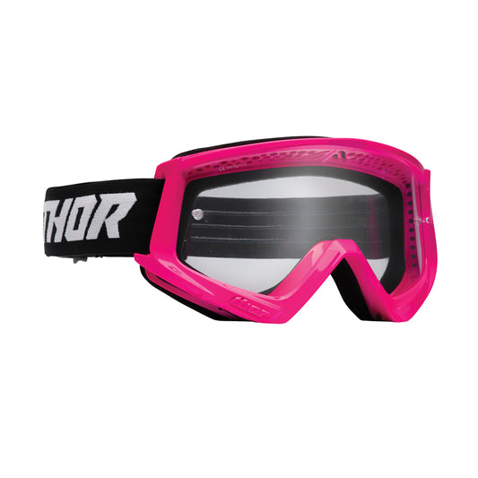GOGGLE S26 THOR MX YOUTH COMBAT FLURO PINK/BLACK