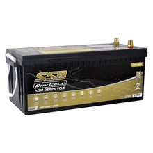 AGM BATTERY DEEP CYCLE DUAL PURPOSE 12V 160AH 1250CCA BY SSB ULTRA HIGH PERFORMANCE