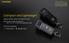 NITECORE RECHARGEABLE KEYRING LIGHT BLACK