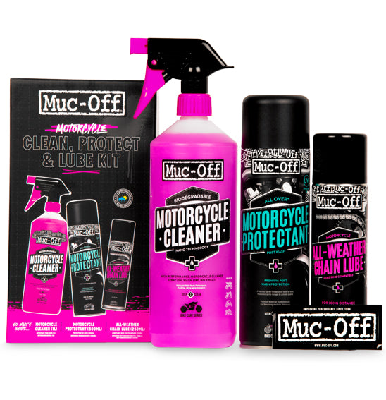 Muc-Off Motorcycle Clean Protect Lube Kit