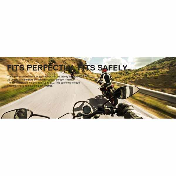 SCHUBERTH E1 Adventure Helmet - Cut Blue Medium