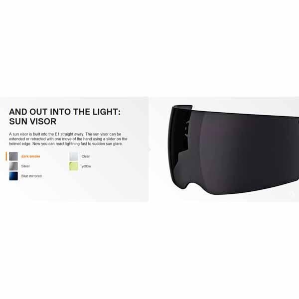 SCHUBERTH E1 Adventure Helmet - Cut Blue Medium