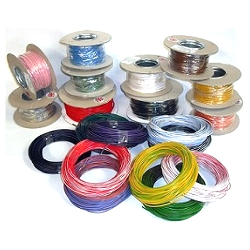 BIKER'S TOOLBOX TRACE WIRE 1MM YELLOW/L-GREEN PER METRE