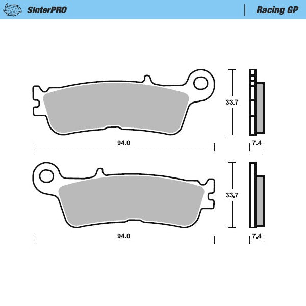 BRAKE PADS FRONT MOTO MASTER RACING GP YAMAHA WR YZ