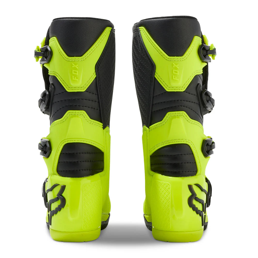 FOX YOUTH COMP BOOTS [FLO YELLOW]