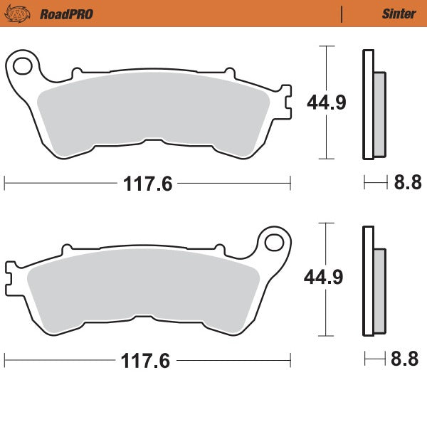 BRAKE PADS MOTO MASTER FRONT ROAD PRO SINTERED HONDA SUZUKI