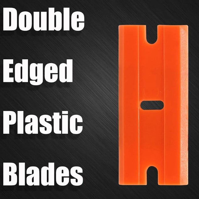 EDS AUTO PLASTIC DOUBLE EDGE RAZOR BLADE BOX OF 100