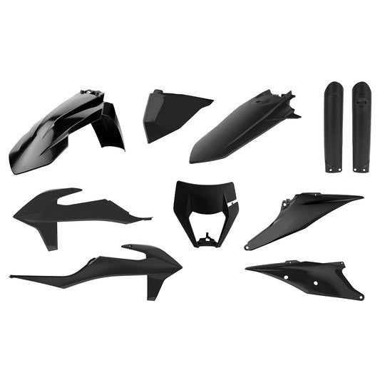 POLISPORT ENDURO KIT KTM EXC/EXC-F/XC-W/XCF-W 20-22 BLACK OPENED