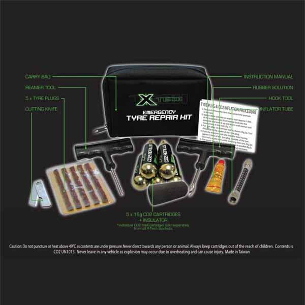 X-TECH Emergency Tyre Repair Kit